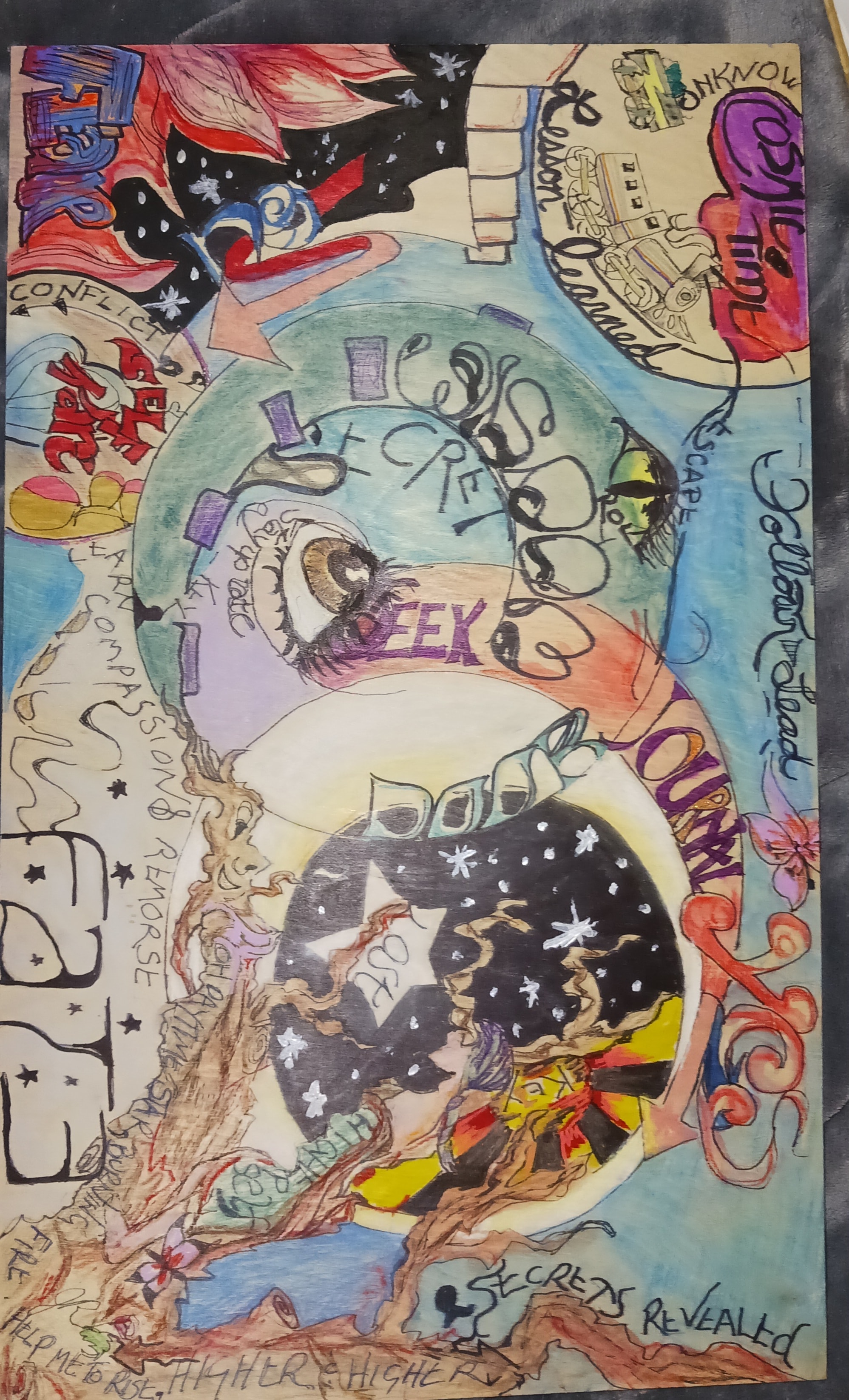 Back of Death board pendulum board
